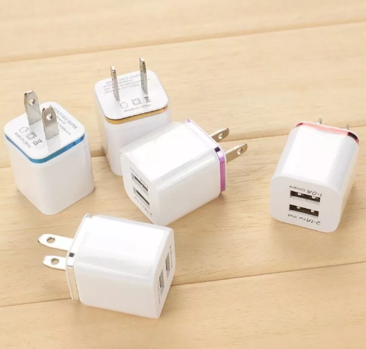 Lote 20 Piezas Cargador Dual Usb 2.1a Pared Iphone Android